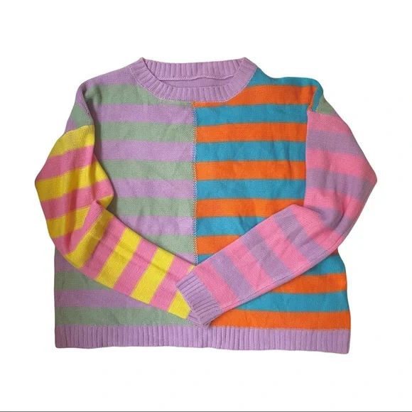 COLORFUL STRIPED SWEATER - Picture 4 of 4